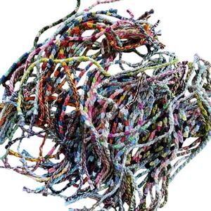 100 Piece Lot of Woven Bracelets Handmade Colorful Gift Basket Party Favors Tie